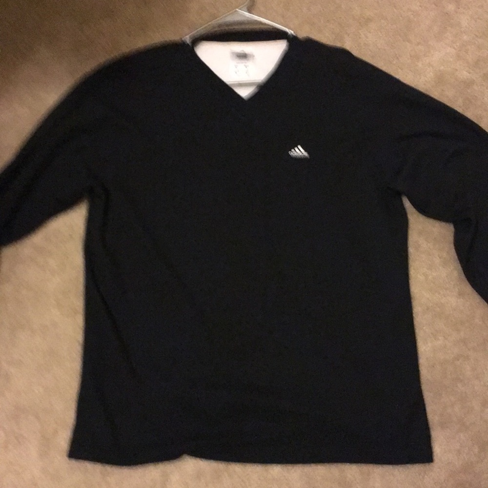 Adidas black long sleeve shirt basketball medium